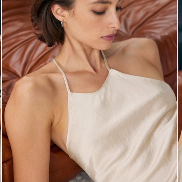 NWT Babaton Lato Dress Satin Halter Midi XS - Picture 6 of 15